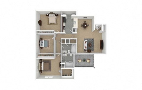 3 bed 2 bath at Enclave at Roswell, Georgia