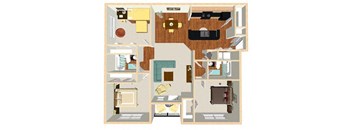C1 Floor Plan at Marbella Place, Stockbridge, 30281