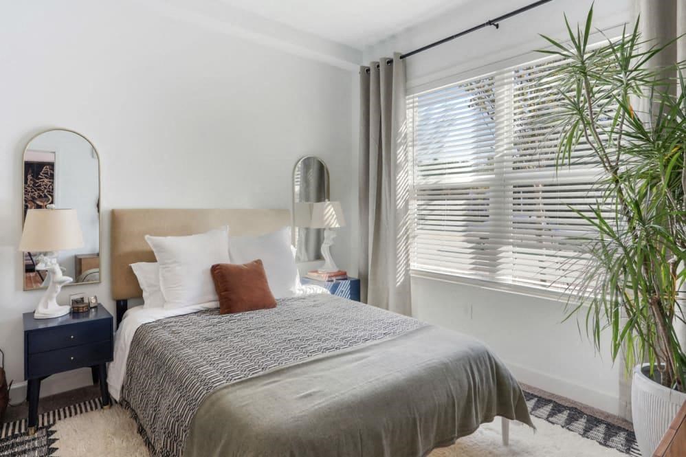 Bedroom With Expansive Windows at Arcadia Decatur, Decatur
