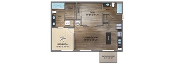 Grinstead Floor Plan at Century Baxter Avenue, Louisville, 40204
