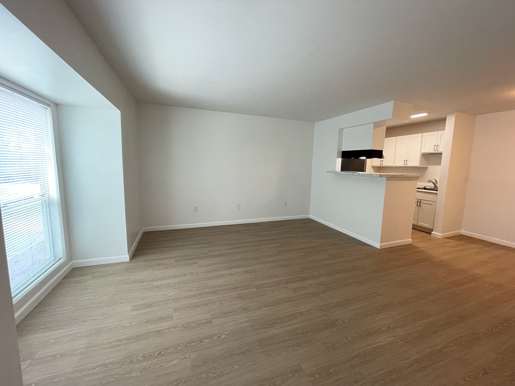 renovated one-bedroom apt living room at Grove at St Andrews, Columbia, SC