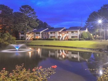 private pond with fountainat Harvard Place Apartments, Lithonia, GA, 30058 - Photo Gallery 6
