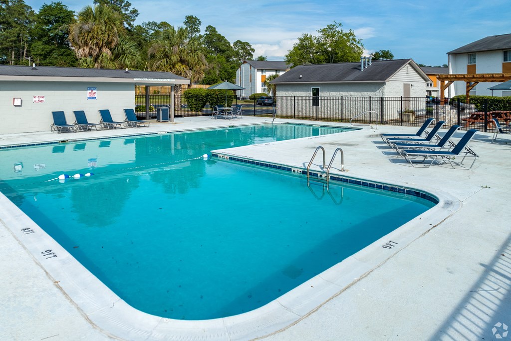 the pool at the whispering winds apartments in pearland, tx at Summit Augusta, Augusta, 30909