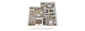 The Crest Floor Plan at Hidden Lake, Union City, GA, 30291