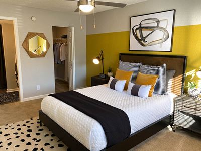 Bedroom with walk-in closet at Latitude at Riverchase