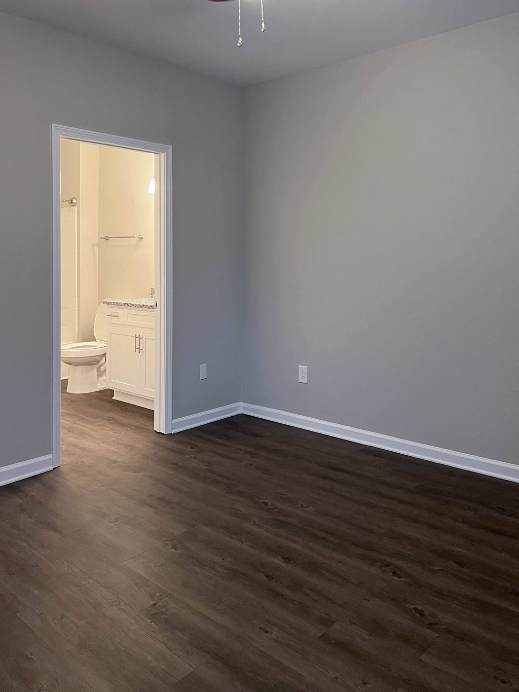 Spacious bedroom with hardwood like flooring Dakota Mill Creek Buford, GA