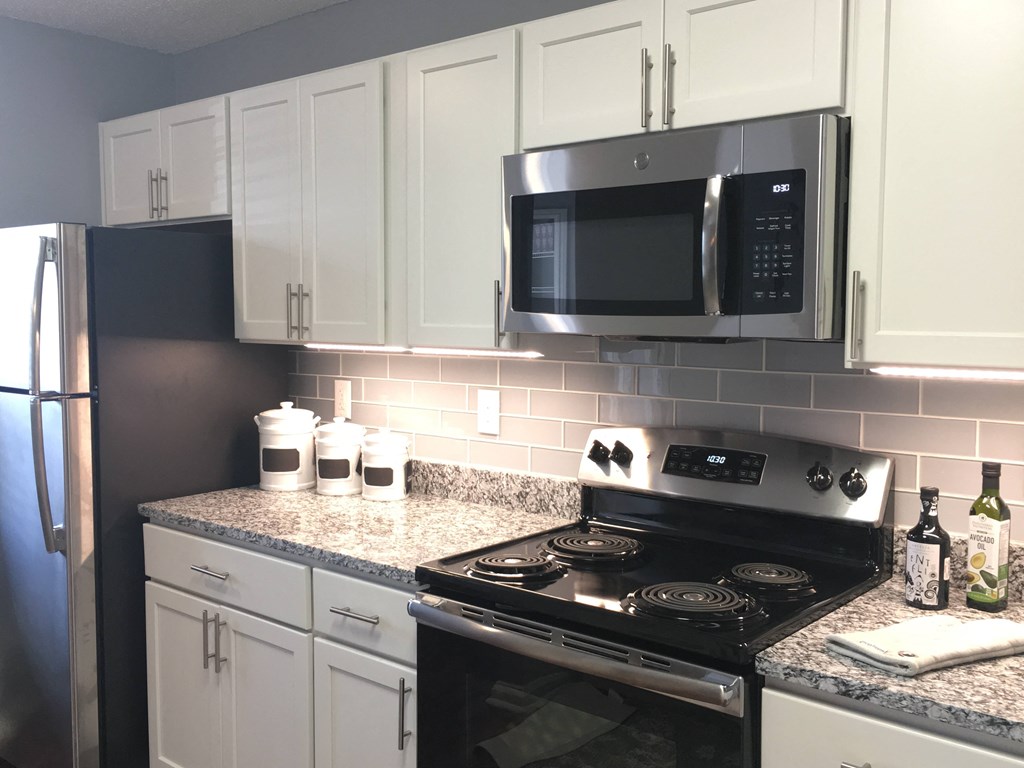Renovated Kitchen Interiors at Vue on Medlock, Peachtree Corners, GA