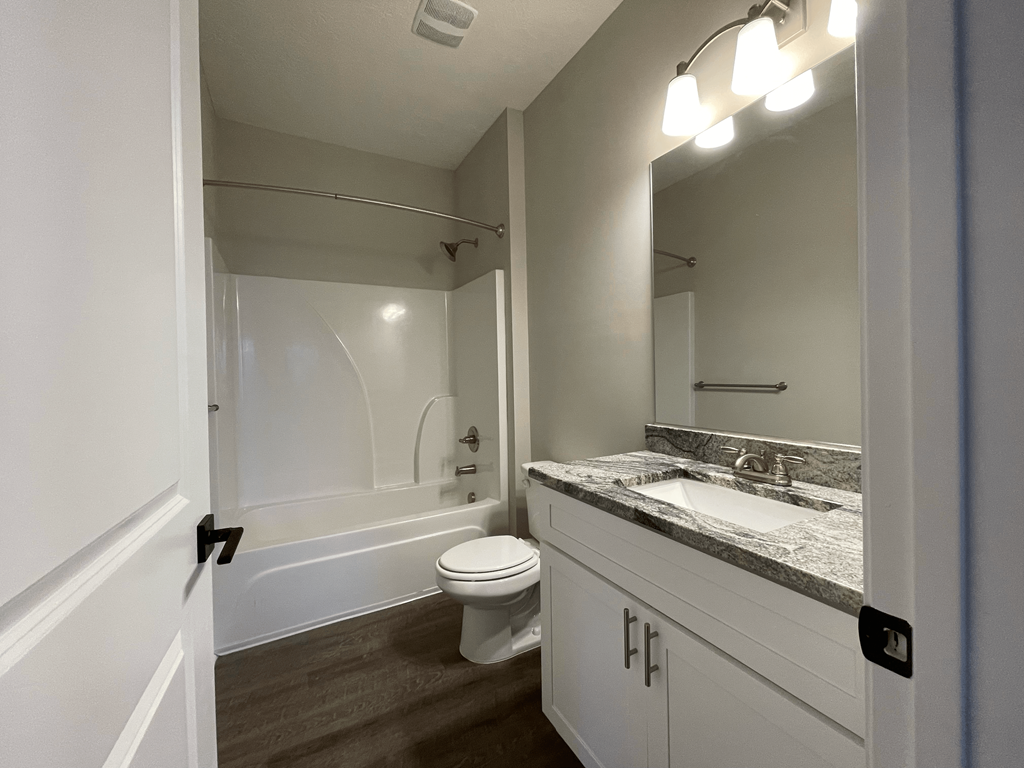 Bathroom With Vanity Lights  at Highland Hills Apatrtments, Grovetown, Georgia