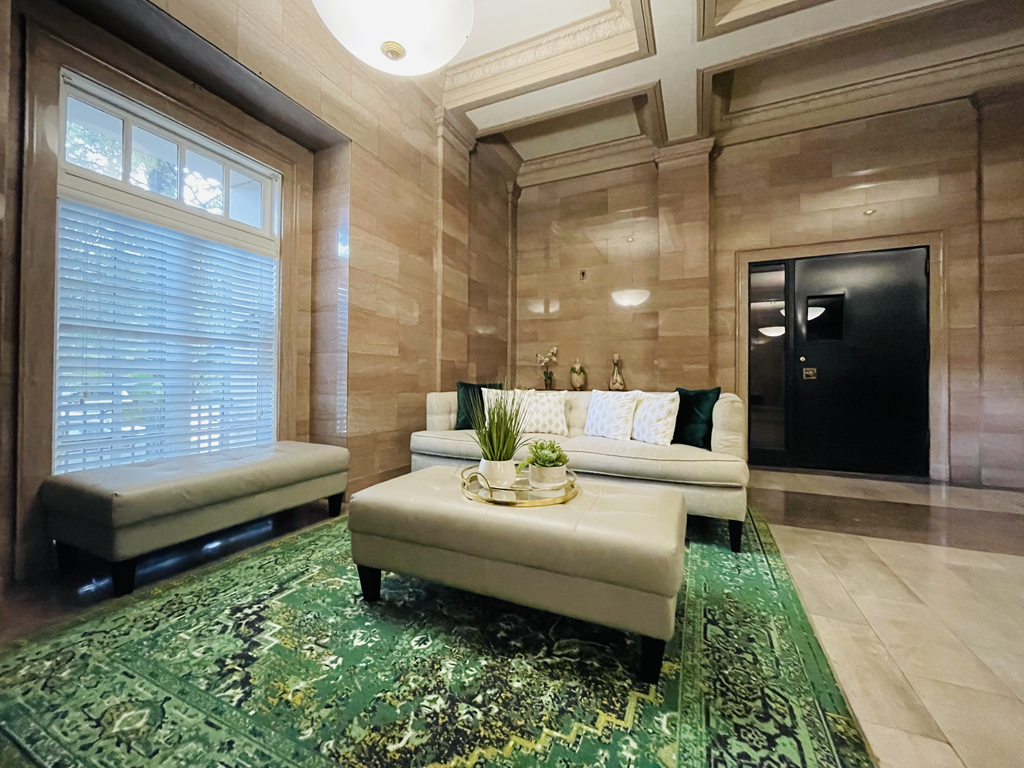 Land Bank Lofts in downtown Columbia SC resident lounge