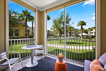 Private Apartment Balcony Private Apartment Balcony at Century Crosstown Apartments, Tampa, Florida, 33619 - Photo Gallery 5