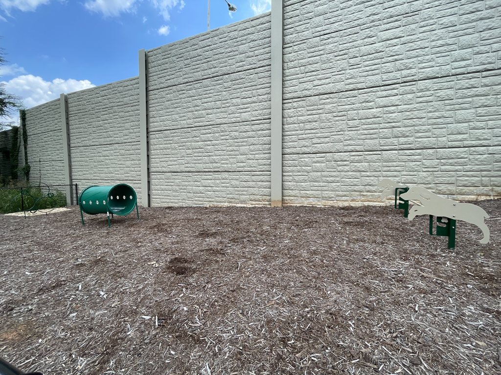 Edgewater Vista, Decatur Georgia, dog park with agility equipment