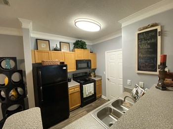 Edgewater Vista Apartments, Decatur Georgia, model apartment kitchen - Photo Gallery 9