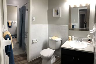 Bathroom With Vanity Lights Bathroom With Vanity Lights at The Indigo, Georgia