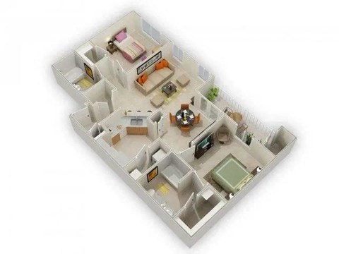 Ocatilla Floor Plan at Elevate on Main, Granger, 46530
