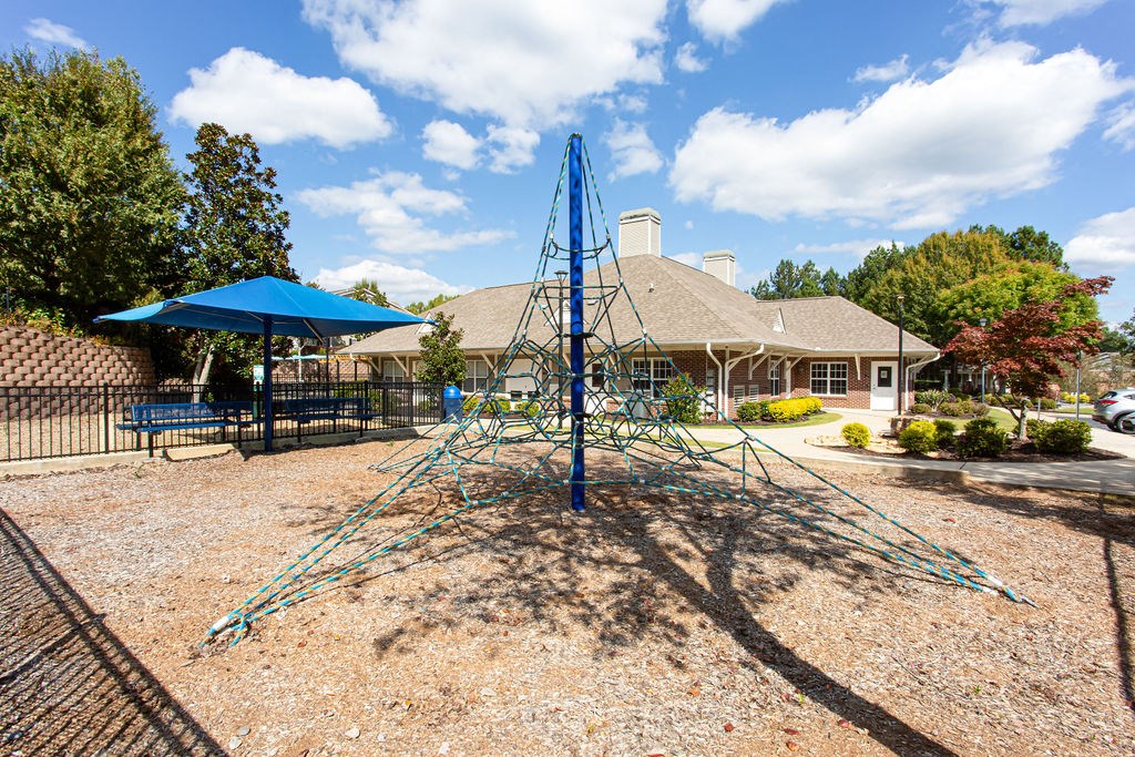 our playground is located in front of our home at Indigo Apartments Gainesville, Gainesville Georgia