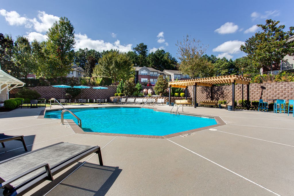 the swimming pool at our apartments at Indigo Apartments Gainesville, Gainesville, 30504
