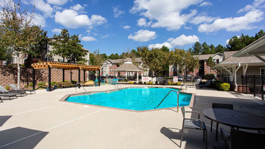 the swimming pool at our apartments at Indigo Apartments Gainesville, Gainesville