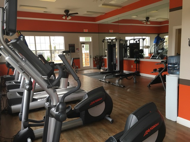 Fitness Center with cardio equipment at the Haven at Knob Creek Johnson City, TN - Photo Gallery
