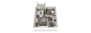 A1 1 Bedroom 1 Bathroom at Latitude at South Portland Apartment, Maine, 04106