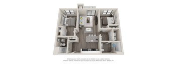 2 bed 2 bath C1 Floor Planat Latitude at South Portland Apartment, Maine, 04106