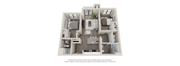 2 bed 2 bath C5 Floor Plan at Latitude at South Portland Apartment, Maine, 04106