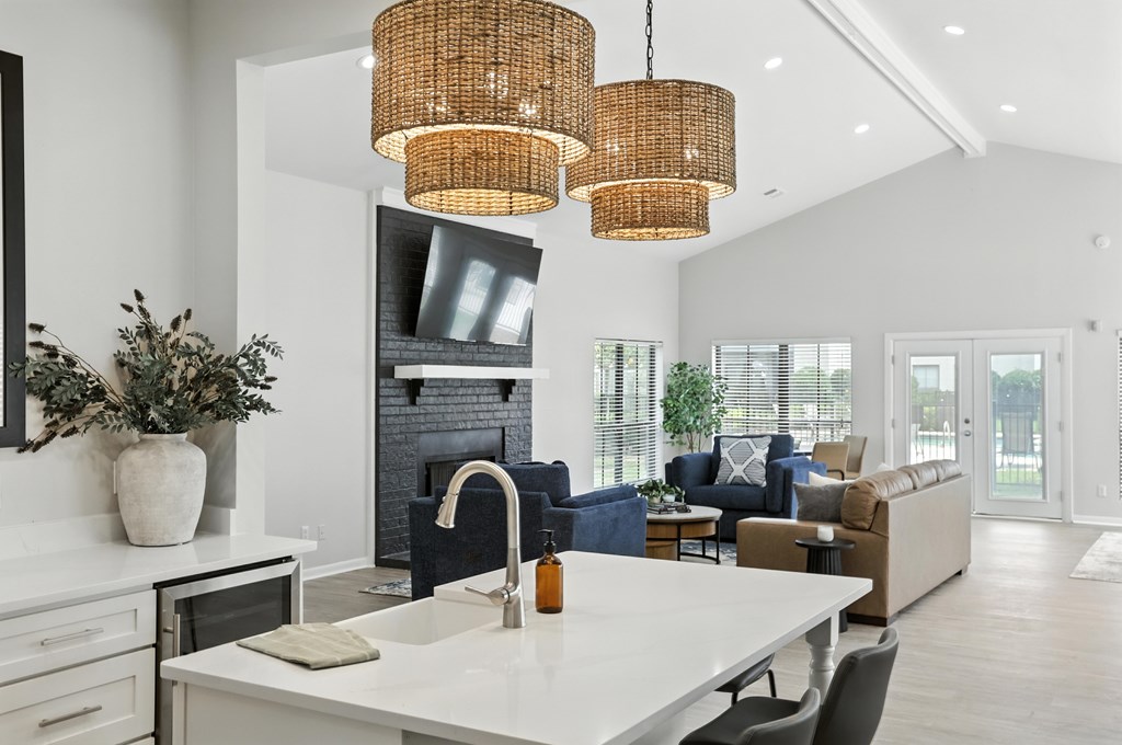 Clubhouse kitchen area