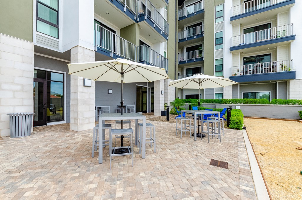 Shaded Courtyard Area at Lofts at South Lake, Clermont
