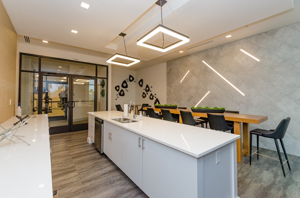 Dining Area In Clubhouse at Lofts at South Lake, Florida, 34711