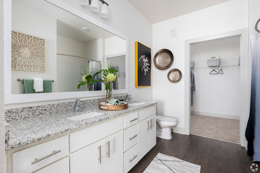 Bathroom interior at Century Vista Palms, Orlando, Florida