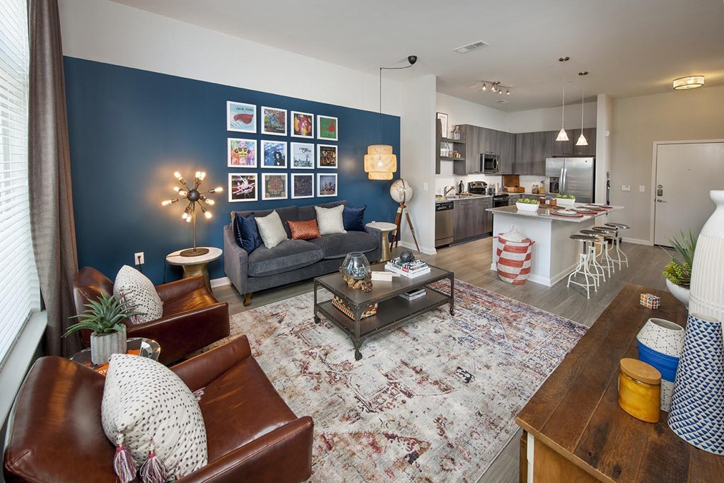 Modern Living Room at Marley EAV, Atlanta, GA