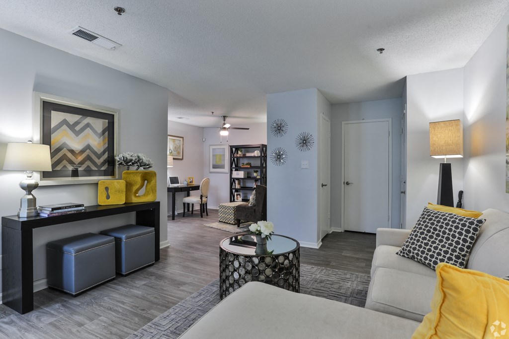 Modern Living Room at SoCO Apartments at Vinings, Smyrna, 30080