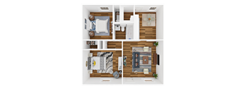 Two Bedroom, One Bath | Garden - Classic