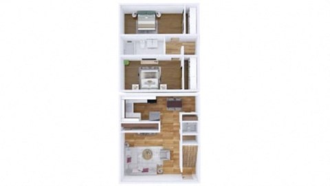 a floor plan of a house with a bedroom