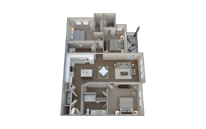 C2A Floor Plan at Century Grove Park, Knightdale