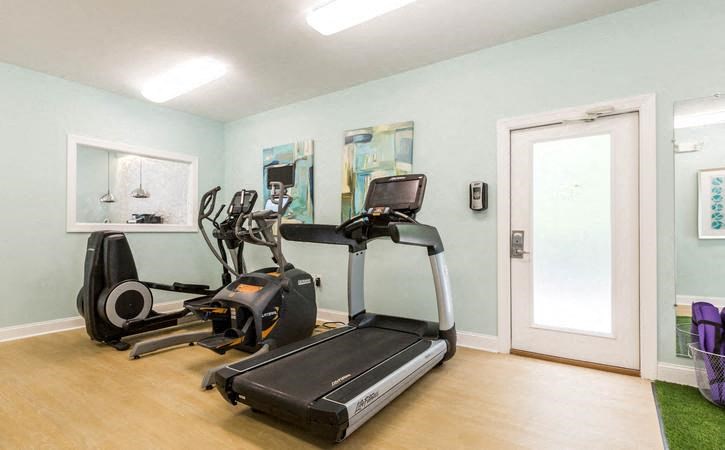 Cardio equipment in fitness center at Oasis at Twinwood in Wilmington, NC