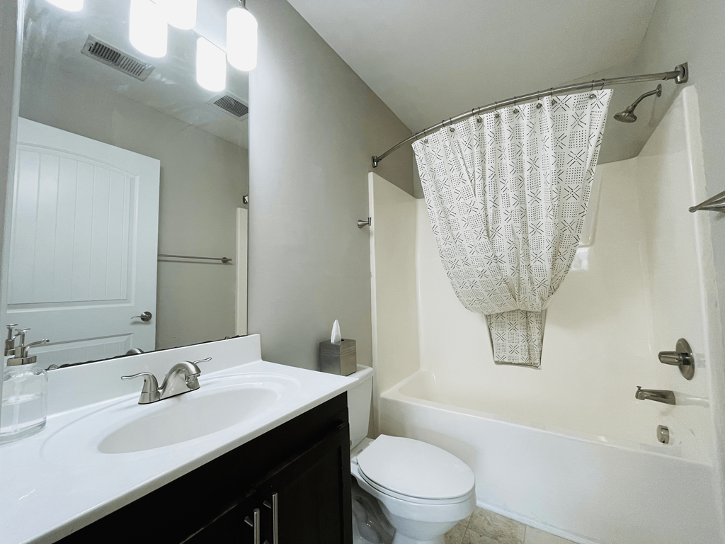 Private bathroom at Oasis at Cedar Branch in Wilmington, NC