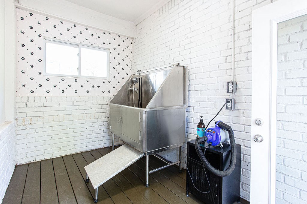 a small room with a sink and a window  at The Oasis on Cascade, Atlanta
