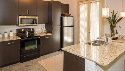 Kitchen Interior at Optimist Lofts, Atlanta, 30324