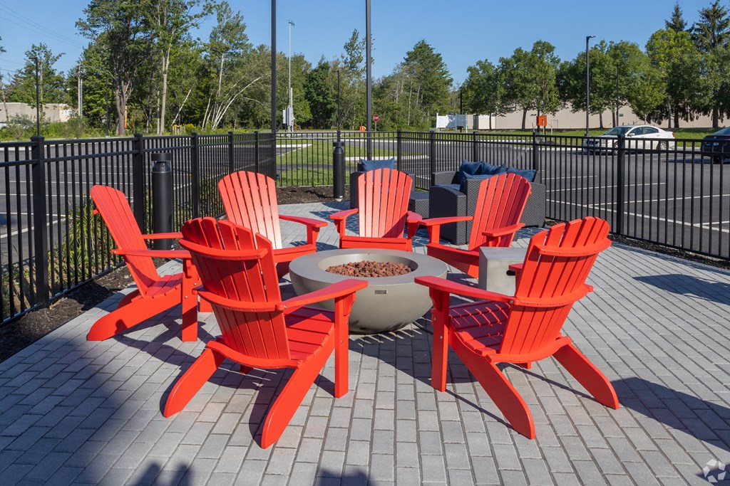 Outdoor Firepitat Latitude at South Portland Apartment, Maine, 04106
