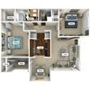 Lenox Floor Plan Lenox Floor Plan at The Retreat at Arc Way, Norcross, GA