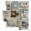 Roswell Floor Plan Roswell Floor Plan at The Retreat at Arc Way, Norcross, 30093
