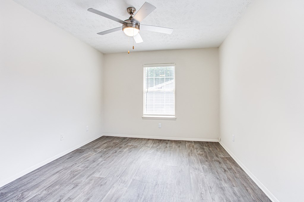 Ceiling light and fans at Parks At Utoy Creek, Atlanta, Georgia