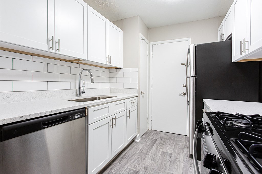 Modern kitchen and sink Modern kitchen and sink at Parkside at Sandy Springs Atlanta, GA