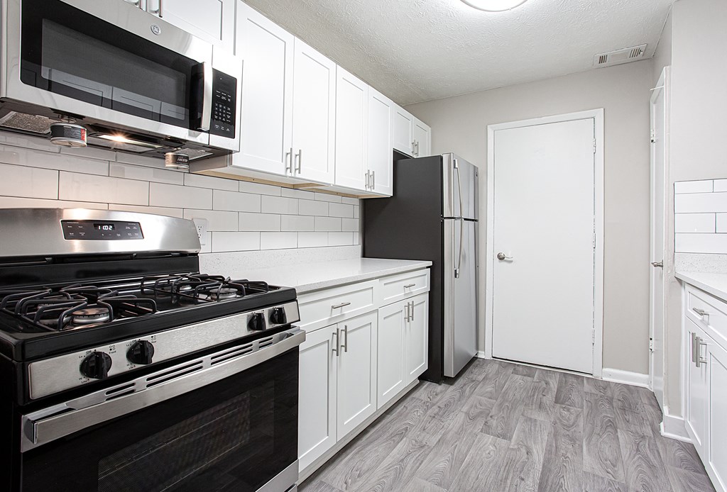 Built-in microwave Built-in microwave at Parkside at Sandy Springs Atlanta, GA