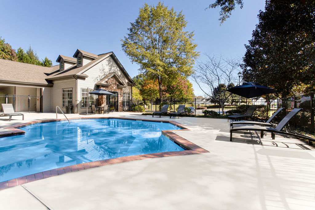 the swimming pool at our apartments  at Peaks at Gainesville, Gainesville, 30507