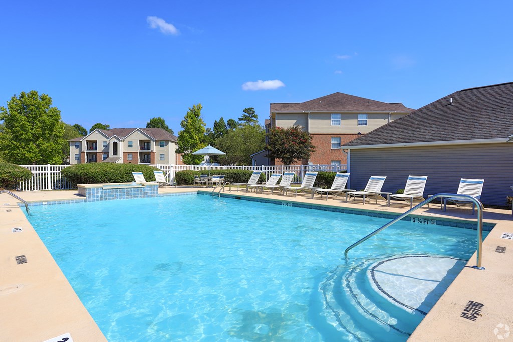 our apartments have a large pool for residents to enjoy