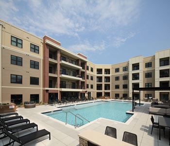 Relaxing Swimming Pool With Sundeck at Century West Pryor, Missouri
