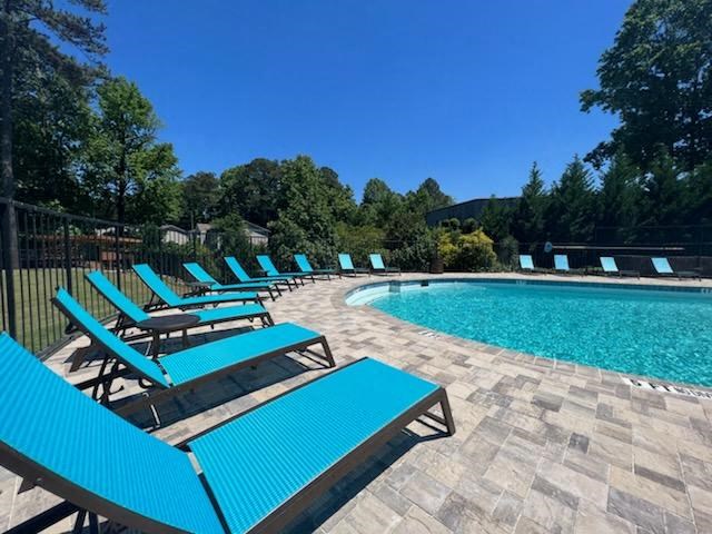 Resort Style Pool at Spalding Vue Apartments, Peachtree Corners, Georgia