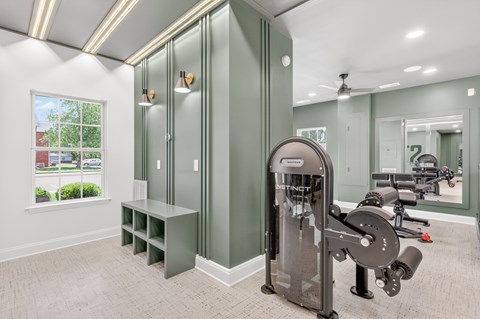 24-hour health and wellness center at Saddlebrook Apartments featuring top-of-the-line cardio equipment, strength training stations, and premium fitness amenities.