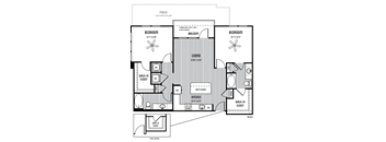 a floor plan of a home at Marley EAV, Atlanta, GA, 30316